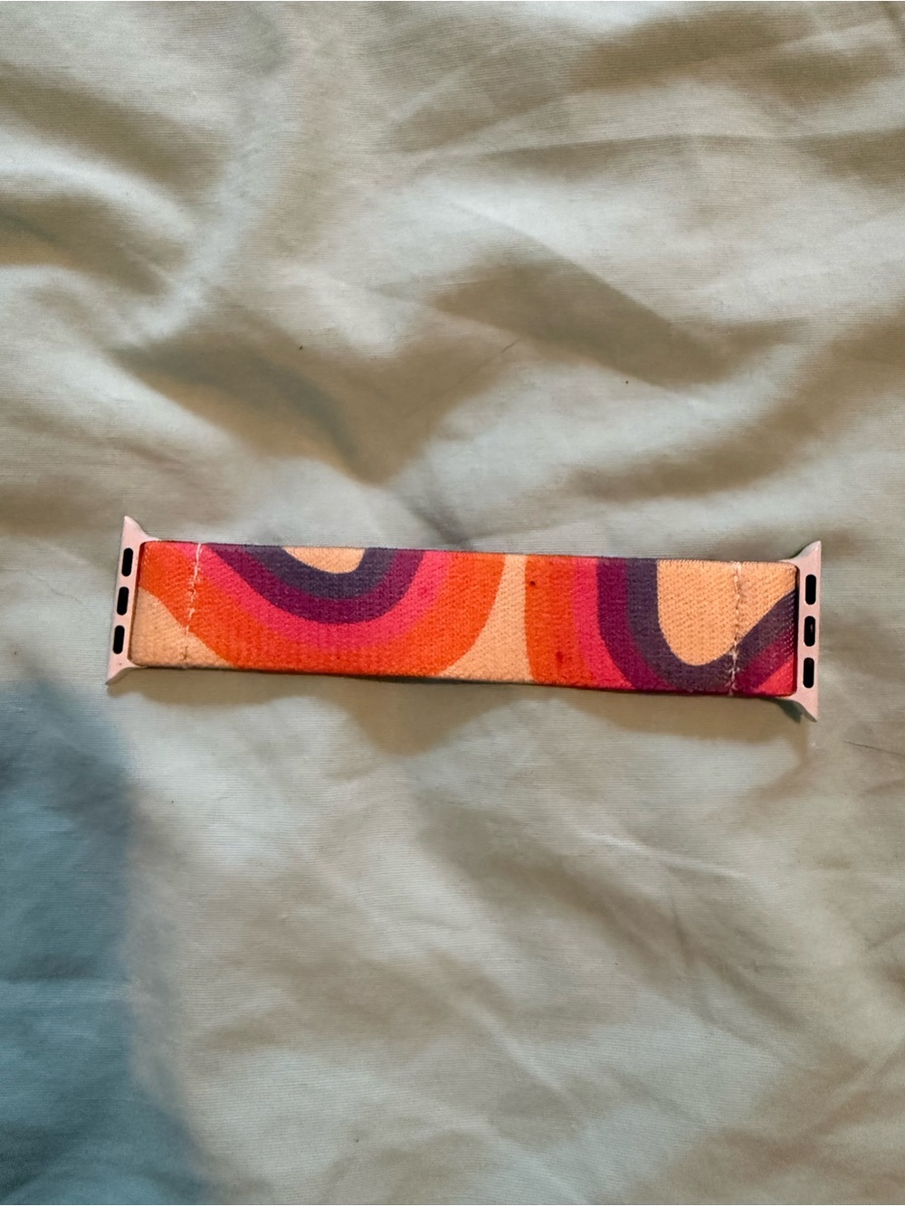 Abstract Multi-Color Elastic Smartwatch 40mm Band — Pink, Orange, Purple
